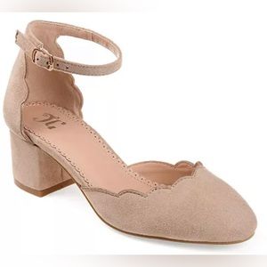 Journee Collection Edna Women's High Heel Pumps in Natural